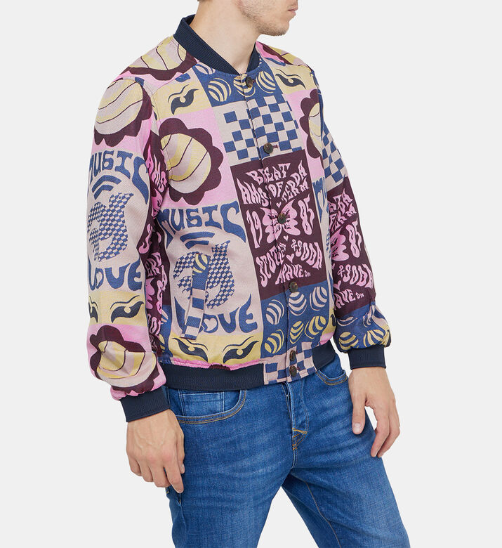 سترة جاكار بومبر كبيرة الحجم