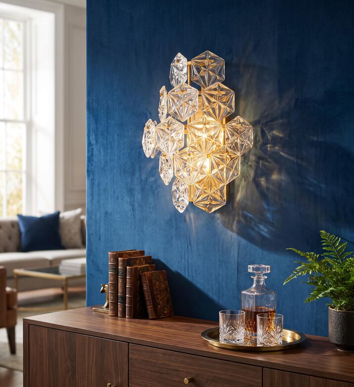 Baroque Delhi Glass Floor Lamp, Packshot View