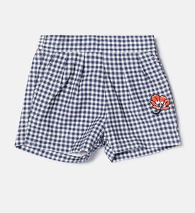 شورت قطن كوردوروي مطرز بزهرة