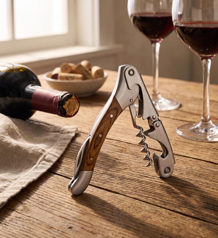 Legnoart Roero Stainless Steel Corkscrew, Model View