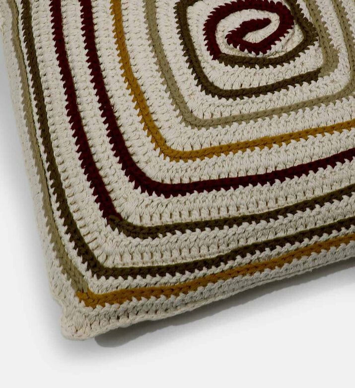 Home Deco and More Fleming Cotton Square Cushion, Packshot View