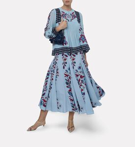 Farm Rio Marcelle Floral-print Maxi Skirt, Model View