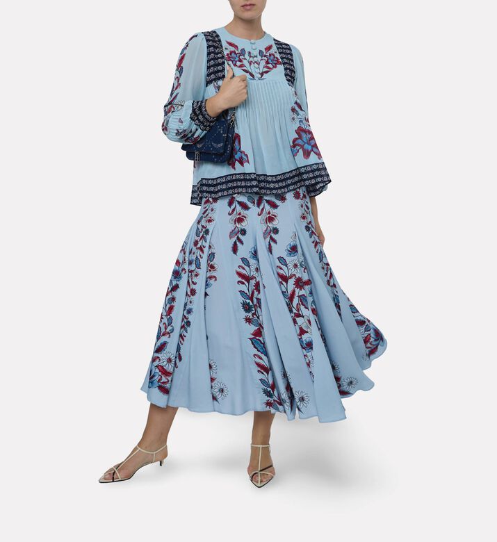 Farm Rio Marcelle Floral-print Maxi Skirt, Model View