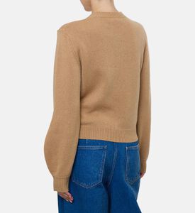 Puff Long-sleeve V-neck Sweater Puff Long-sleeve V-neck Sweater