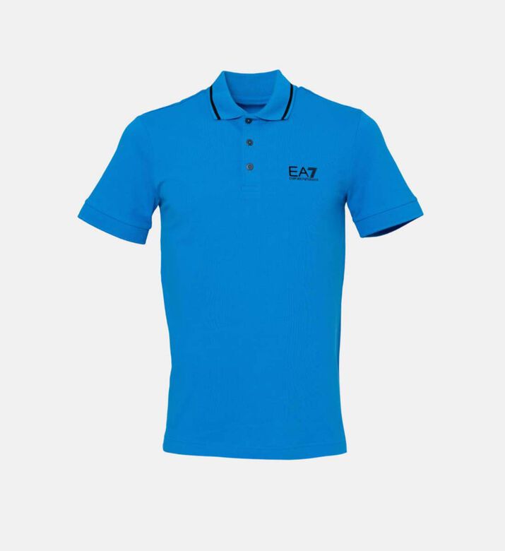 Collar-trimmed Cotton Polo Shirt