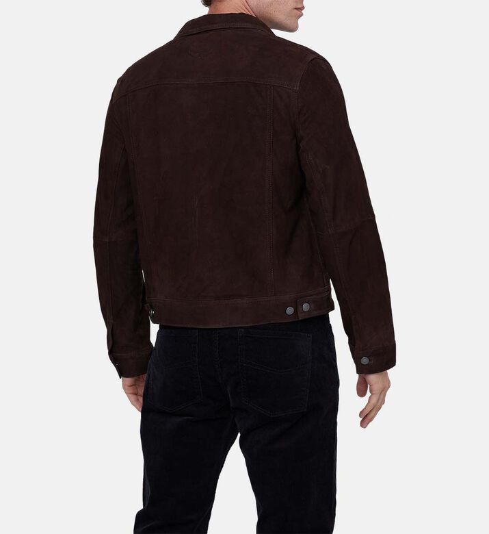 Basses Goat Suede Leather Jacket