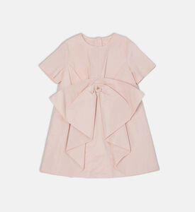 Ruffle Short-sleeve Flared Dress