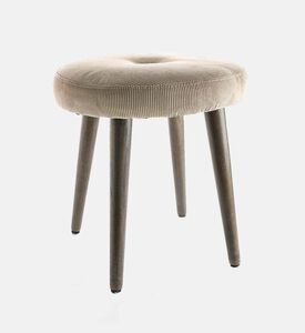 Home Deco and More Frisco Smoked Base Stool, Beige, Packshot View