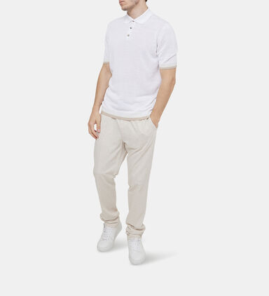 Cotton Melange Jogger Pants