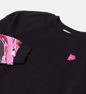 Logo-detail Abstract-print Sweatshirt