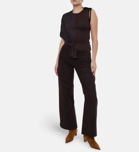Christopher Esber Knit Two-tone Sleeveless Top, Model View
