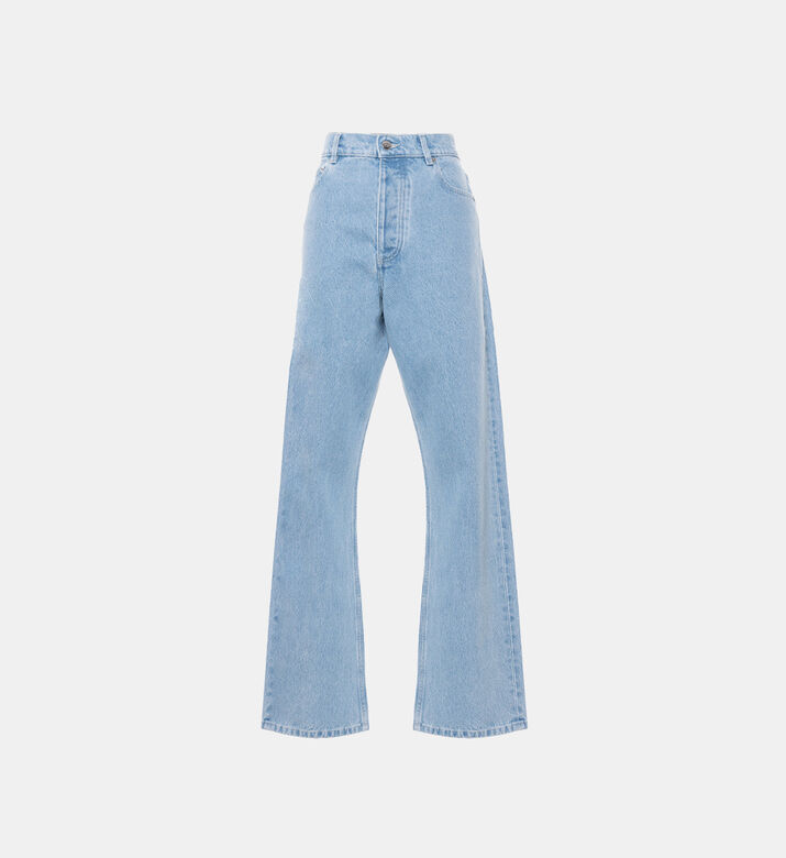 بنطال جينز غانون بساق مستقيمة