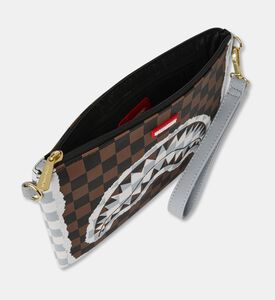 Sprayground Tear Check Pattern Crossover Clutch, Packshot View