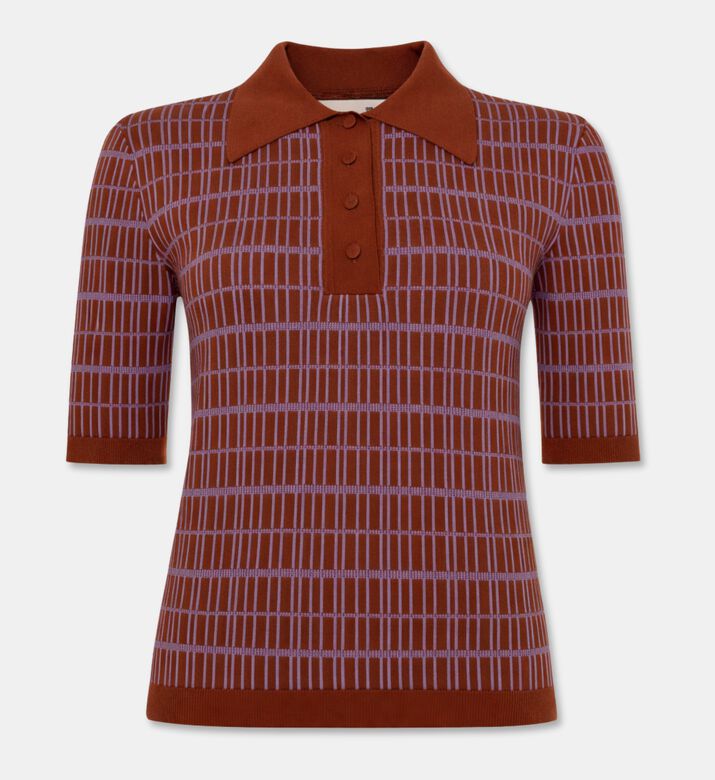 Plan C Cotton Knit Polo Shirt, Packshot View