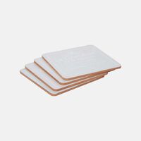 Wooden Square Coaster 4-piece Set 11 Cm