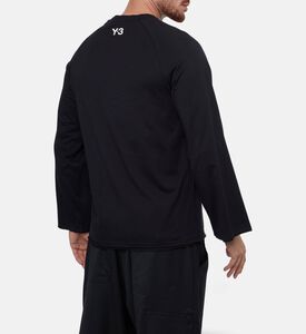 Y-3 Stripe-print Long-sleeve Top, Model View