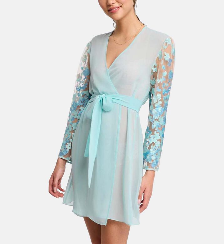 Long-sleeve Floral Detail Cover-up