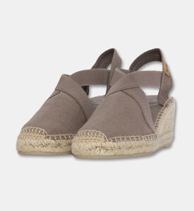 Toni Pons Ter Linen Mid-wedge Espadrille, Taupe, Eu-35, Packshot View