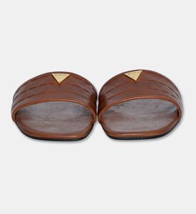 Schutz Quilted Leather Slide Sandals, Packshot View