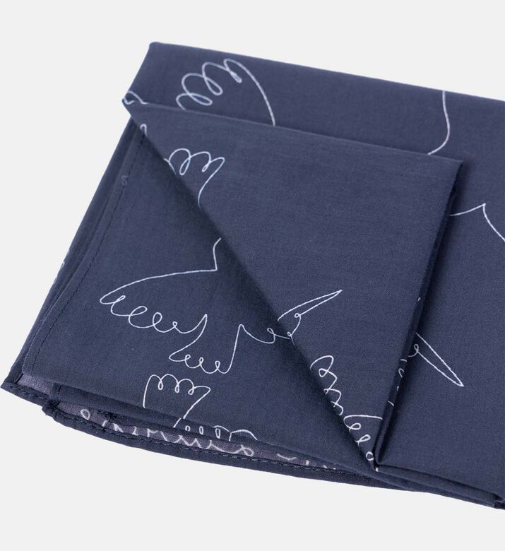 Embroidered Bird Square-shape Scarf