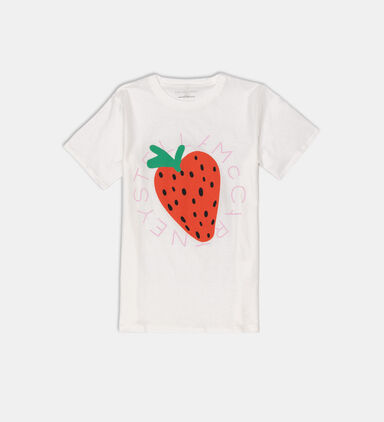 Oversized Strawberry Print T-shirt