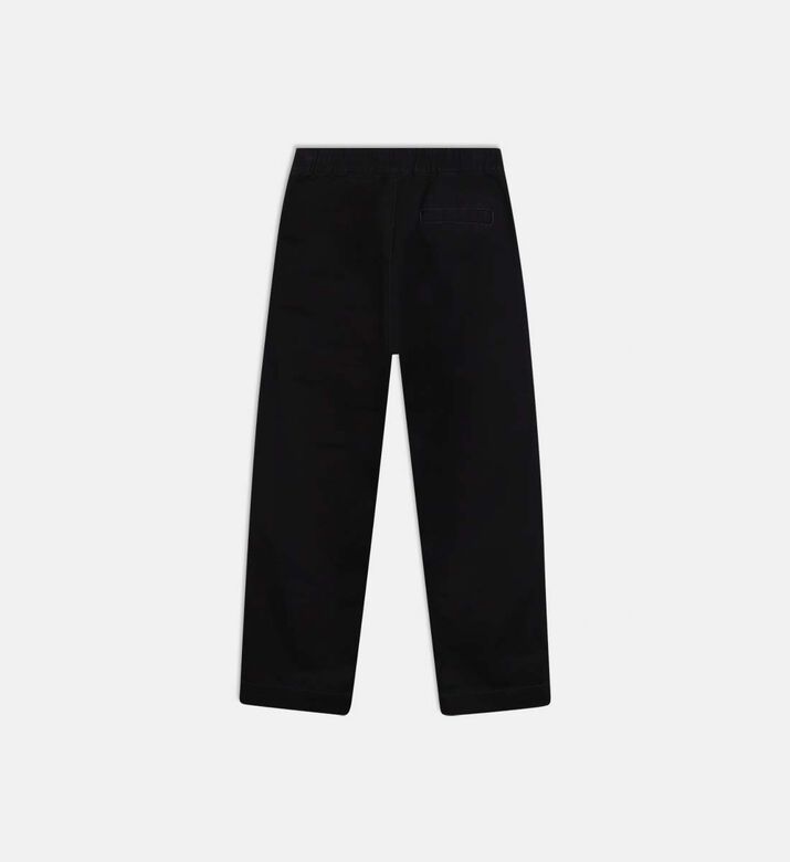 Button Closure Elastic Waistband Pants Button Closure Elastic Waistband Pants