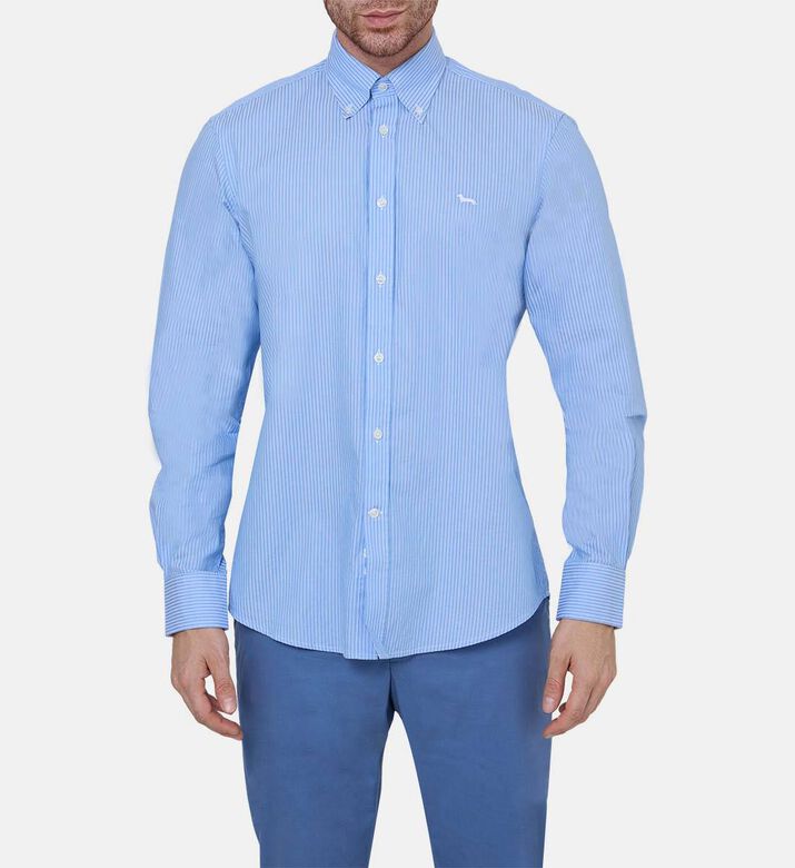 Stripe Long Sleeve Cotton Shirt