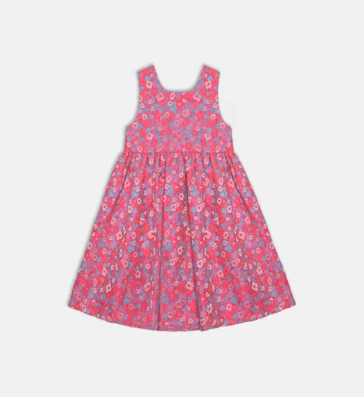 فستان بيلا بنقشة أزهار على كاملها للبنات