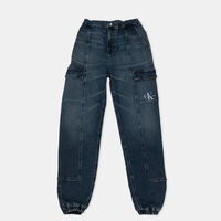 Denim Cargo Joggers