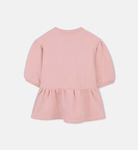 فستان قطن بحافة مدروزة