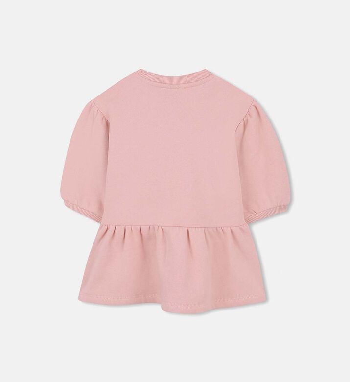 Cotton Gathered Hem Dress