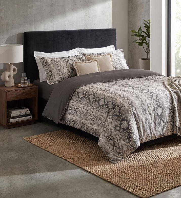 Philipp Plein Python Skin Pattern Bed Set, Python, 240x220-cm, Packshot View