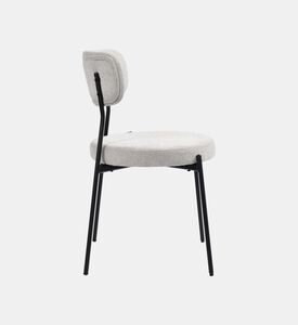 Home Deco and More Archie Fabric Steel Dining Chair, Packshot View
