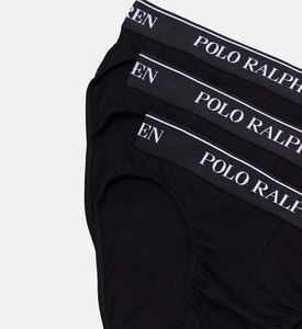 Ralph Lauren Low-rise Briefs 3-pack Set, Black, Xxl, Packshot View
