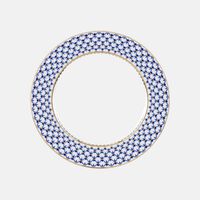 Cobalt Net European Dinner Plate