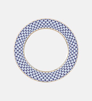 Cobalt Net European Dinner Plate