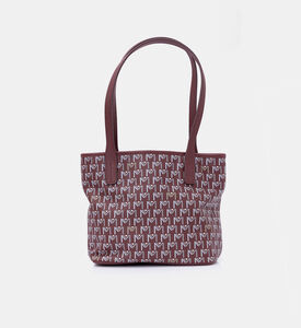 Maya.M Vegan Leather Micro Tote Bag, Burgundy, Packshot View