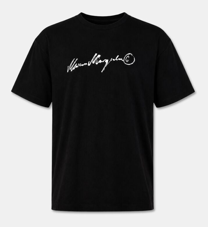 MM6 Signature Script Crewneck T-shirt, Packshot View