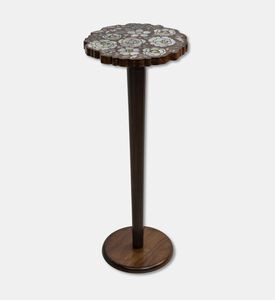 Darmisak Blooming Bouquet Walnut Wood Table, Packshot View
