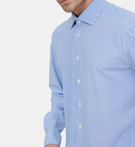 قميص بوبلين قطني مخطط