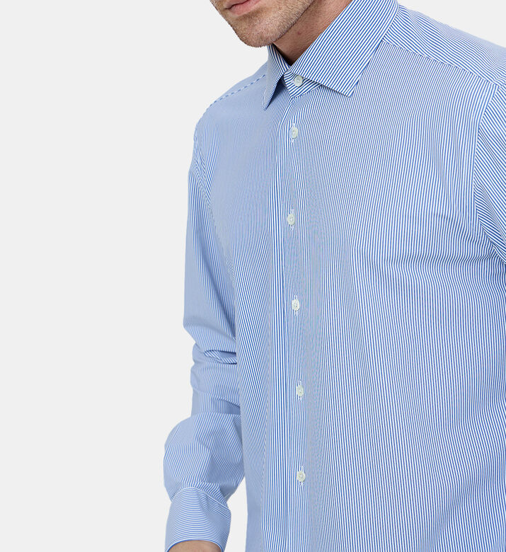 قميص بوبلين قطني مخطط