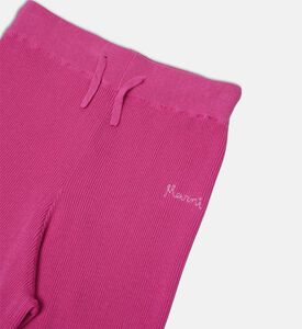 بنطال رياضي قطني مطرز بلوغو