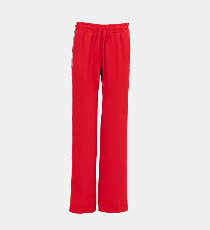 Pomy Straight-leg Crepe Trousers