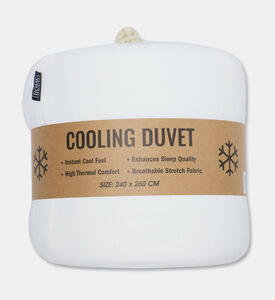 Home Deco and More Zina Cooling Comforter, White, 240x260-cm, Packshot View