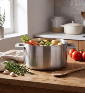 Mepra Matt Polished Steel Casserole, Model View