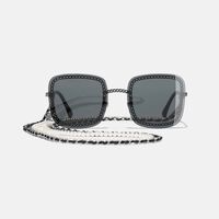 Acetate Chain Detail Sunglasses