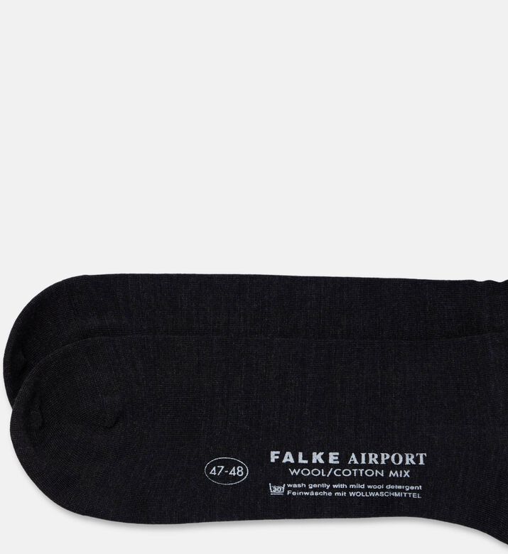 Falke Tiago Knit Logo Socks, Anthracite, 47-48, Packshot View