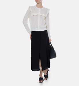 Ruffle Collar Knitted Cardigan Ruffle Collar Knitted Cardigan