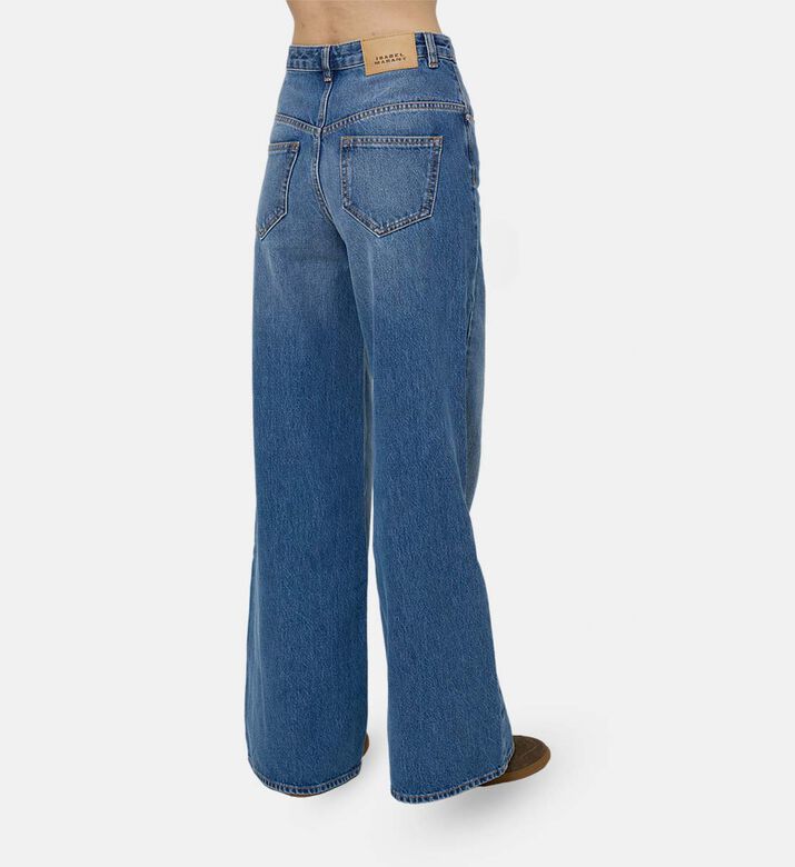 Wide-leg Denim Pants