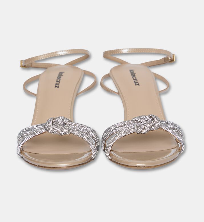 Lola Cruiz Alice Velvet Crystal Strap Sandals, Packshot View